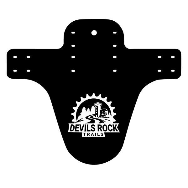 Devils Rock Trails Mudguard Logo Weiß