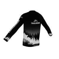 Trailrider MTB-Jersey/Trikot Langarm Black&White