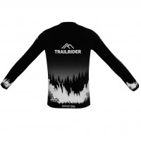 Trailrider MTB-Jersey/Trikot Langarm Black&White L