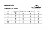 Trailrider MTB-Jersey/Trikot Langarm Black&White L